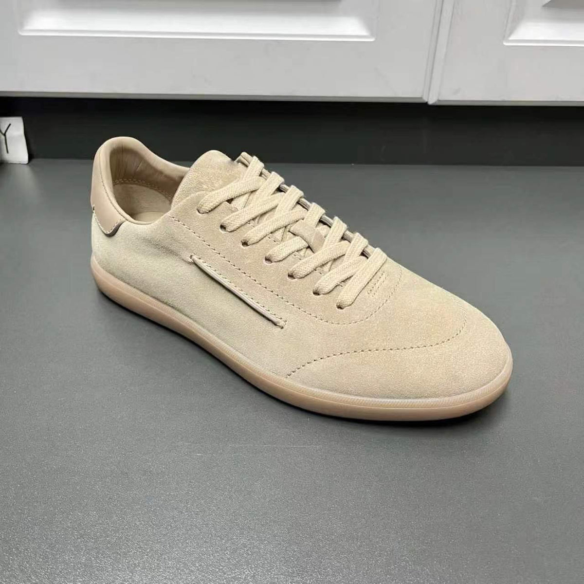 Zegna 232 Suede Low-Top Sneakers