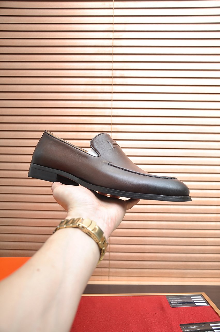 Hermès Stitched Apron Loafers