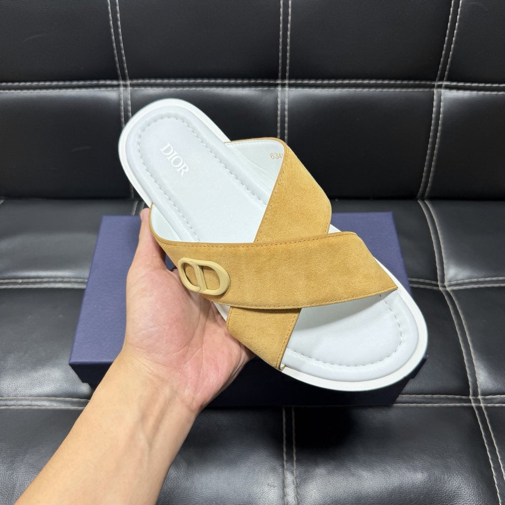 Dior Men's Crossover Slide Sandals