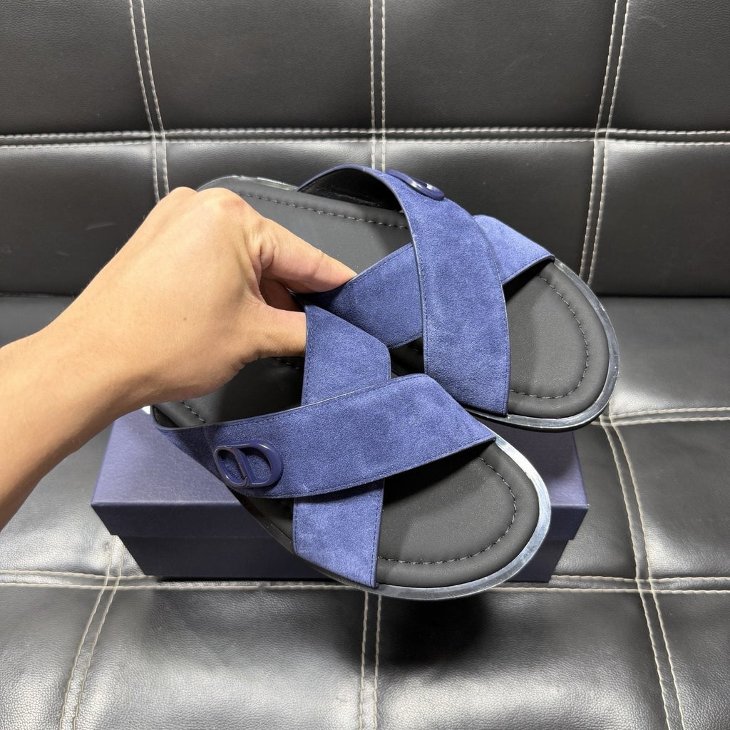 Dior Men's Crossover Slide Sandals