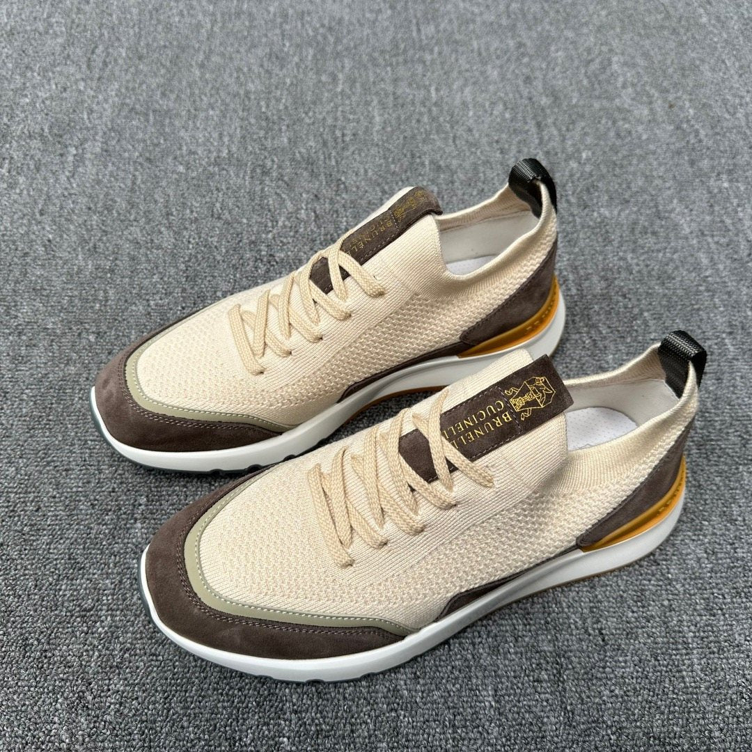 Brunello Cucinelli Knit Low-Top Sneakers