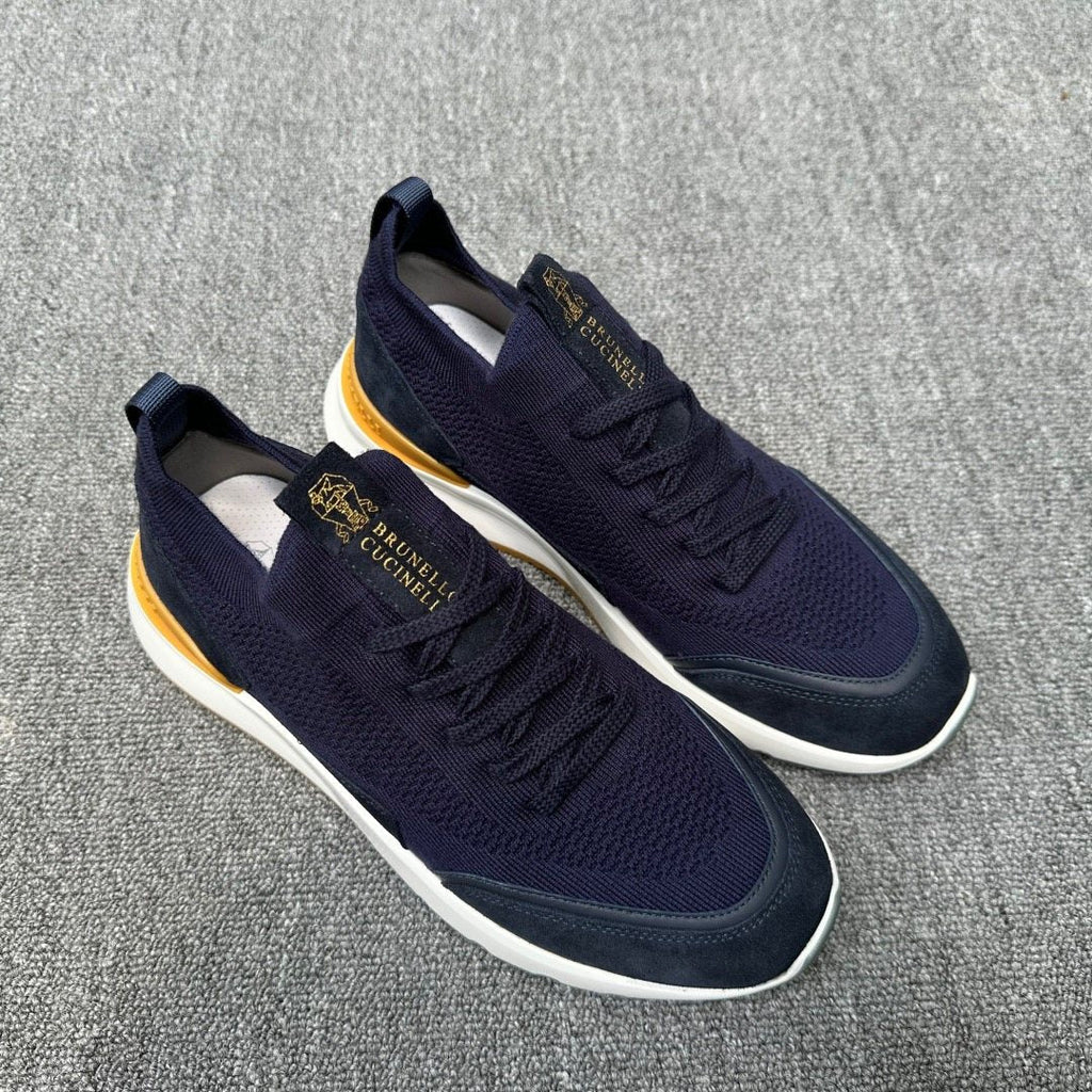 Brunello Cucinelli Knit Low-Top Sneakers