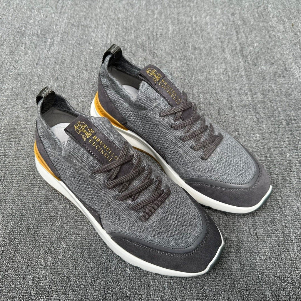 Brunello Cucinelli Knit Low-Top Sneakers