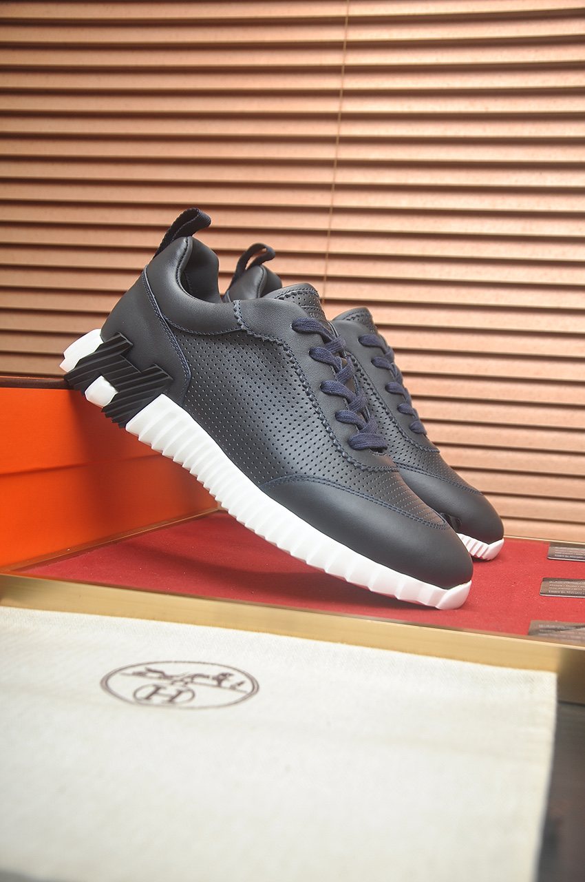 Hermès Perforated Low-Top Sneakers