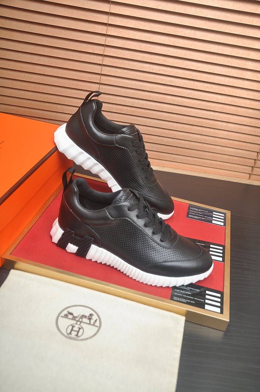 Hermès Perforated Low-Top Sneakers