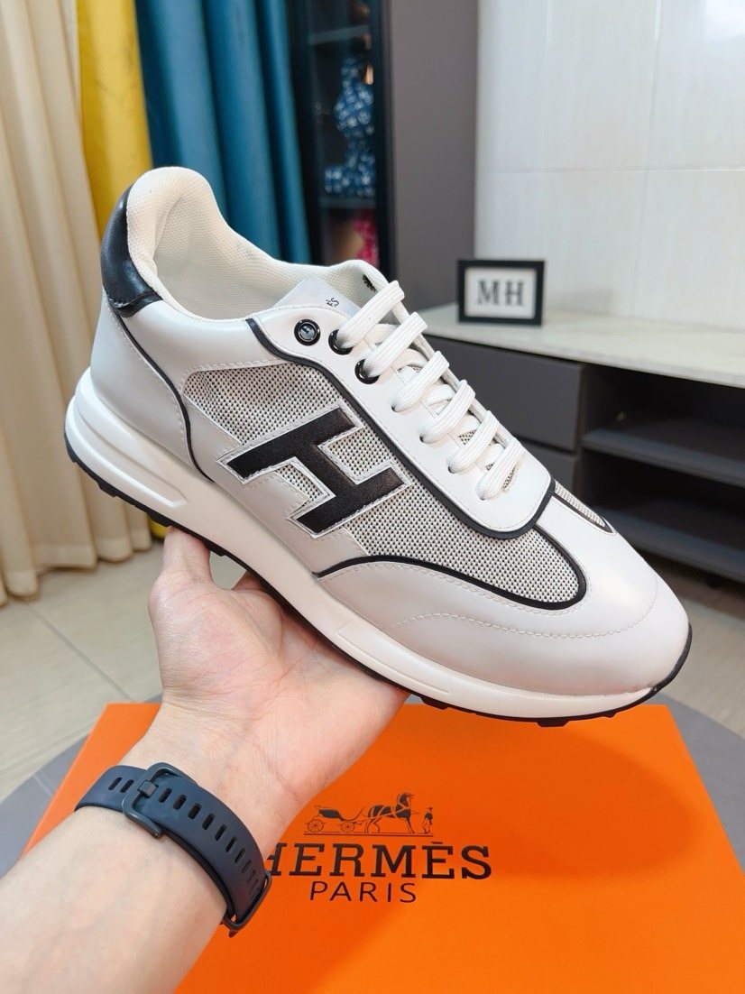 Hermès H-Overlay Low-Top Sneakers