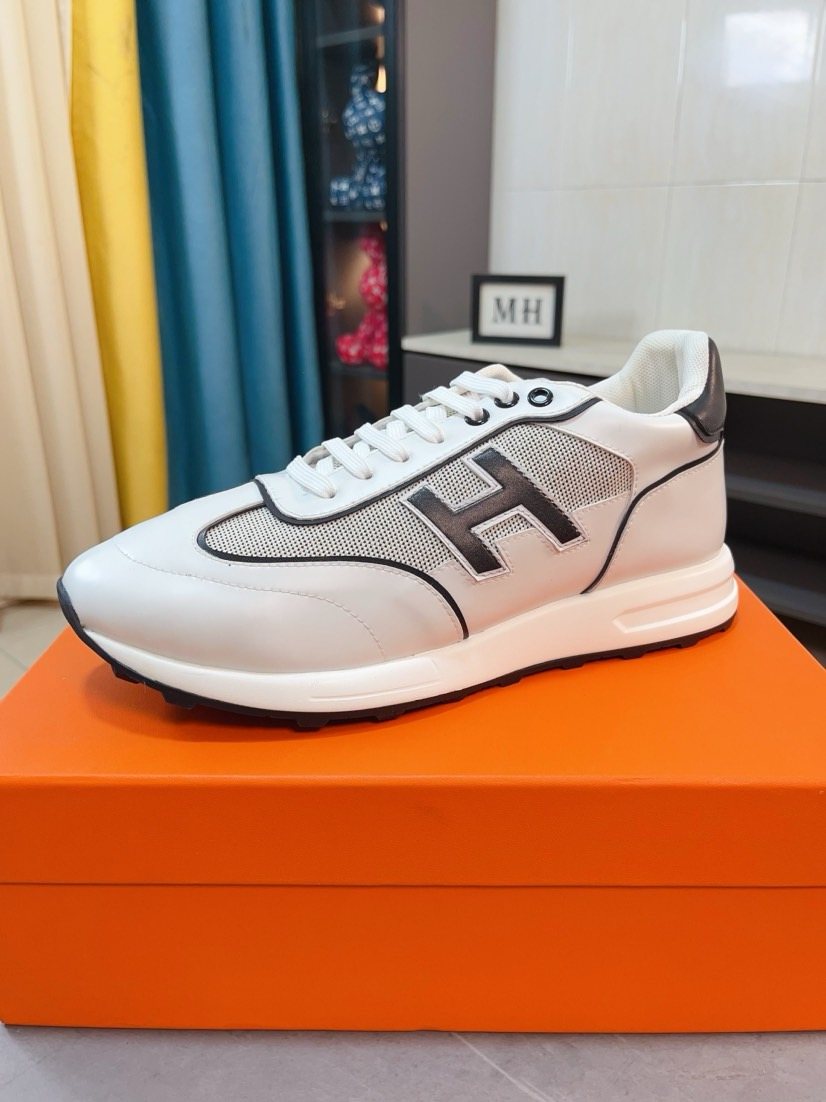 Hermès H-Overlay Low-Top Sneakers