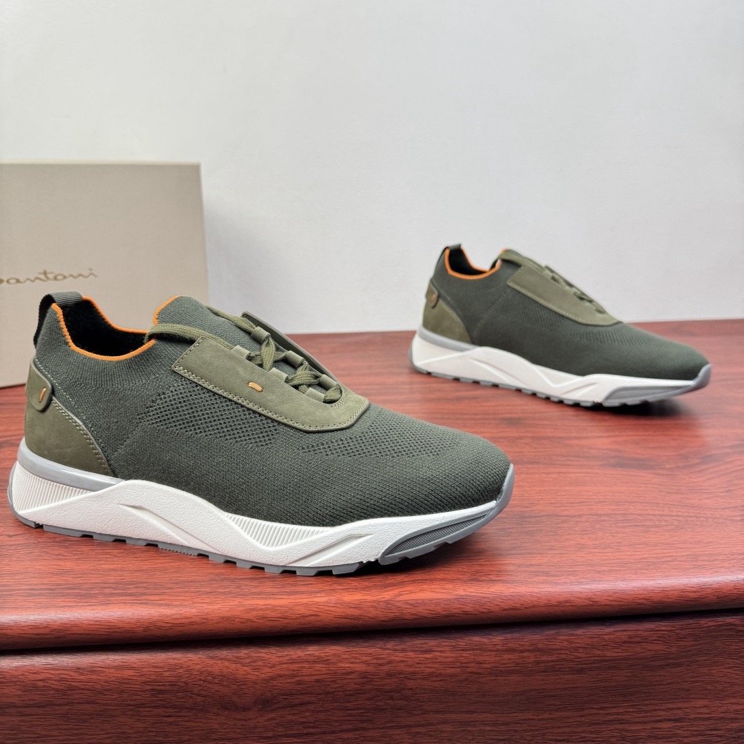 Santoni Men's Knit Sneakers