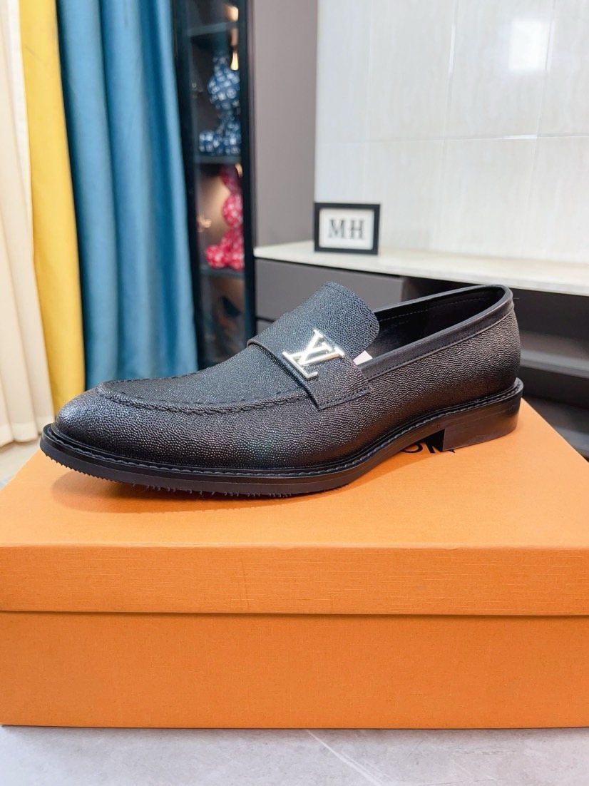 Louis Vuitton Textured Hardware Loafers