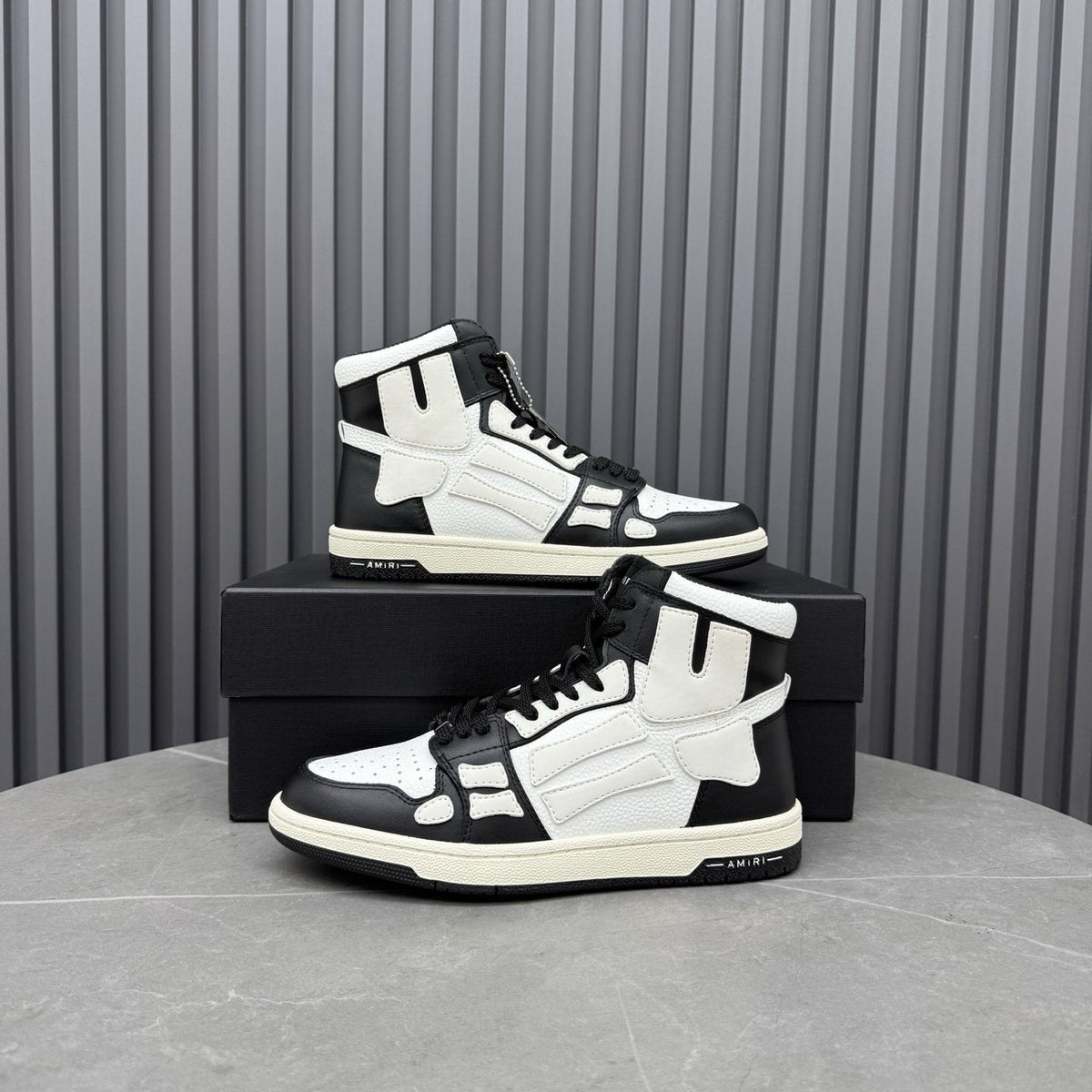Amiri Two-Tone High-Top Sneakers