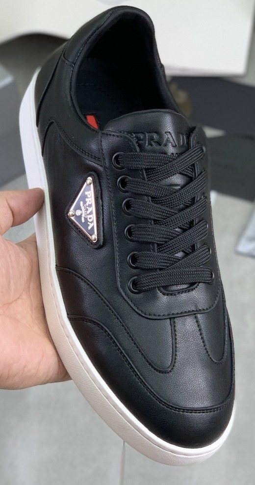 Prada Paneled Low-Top Sneakers