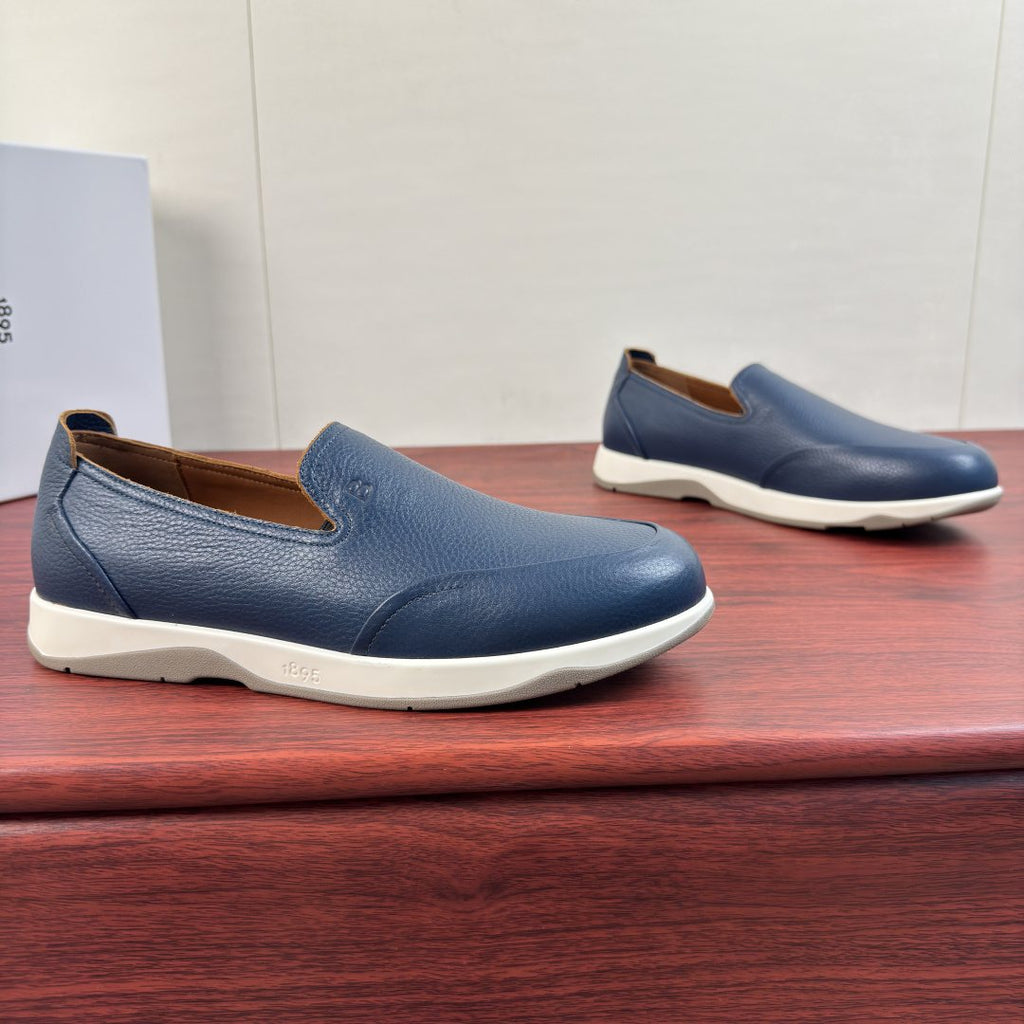 Berluti Pebbled Leather Slip-On Loafers
