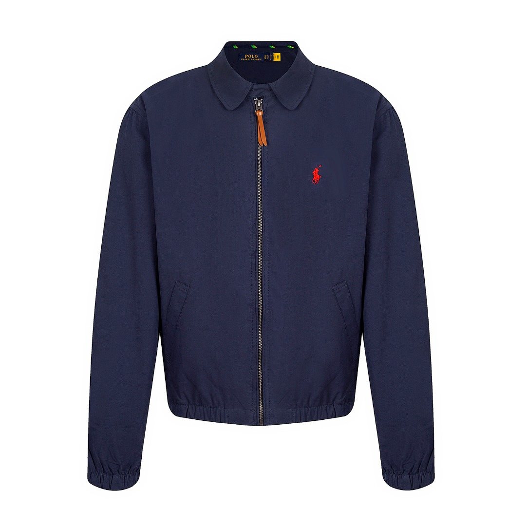 Ralph Lauren Cotton Zip-Front Coach Jacket
