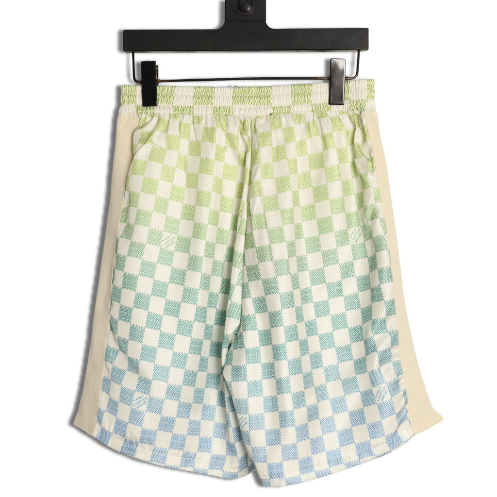 Louis Vuitton Gradient Checkerboard Shorts - Mint Grey