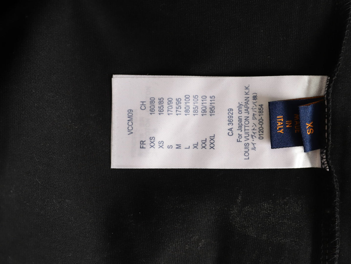 Louis Vuitton Dashed Cloud Logo Graphic T-Shirt - Black
