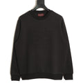 Gucci Interlocking G and Lettering Crewneck Sweatshirt - Black